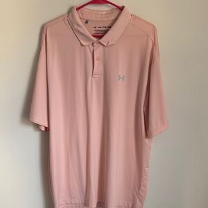 Under Armour Men's Light Pink Performance Polo